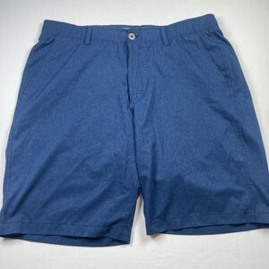 Under Armour HeatGear Golf Shorts Men's 38 Blue Performance Flat Front